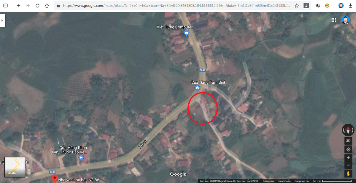 Vị trí nơi xảy ra sự việc