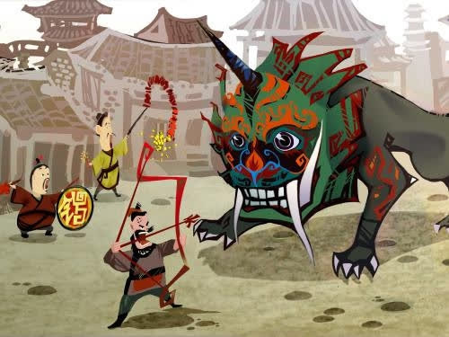 Để xoa dịu cơn giận dữ của quái thú, họ đành phải đặt sẵn thức ăn trước cửa nhà với hy vọng Niên sẽ hài lòng với những vật phẩm đó và không làm hại đến họ nữa. Tuy nhiên, những mất mát về người và của vẫn không hề thuyên giảm. Cùng cực, người dân đành phải dắt díu nhau lên núi cao để lánh nạn, không ai dám ở lại trong nhà vì quá khiếp sợ trước sự hung bạo của con quái vật mình bò đầu sư tử.