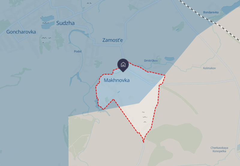 Ngày 3 và 4/1, quân Ukraine đã triển khai lực lượng thiết giáp để phản công. Mặc dù không thể giành lại phần phía nam của Makhnovka, họ đã tái chiếm được phần lớn cánh đồng ở phía tây nam ngôi làng. Ảnh: Deep State.