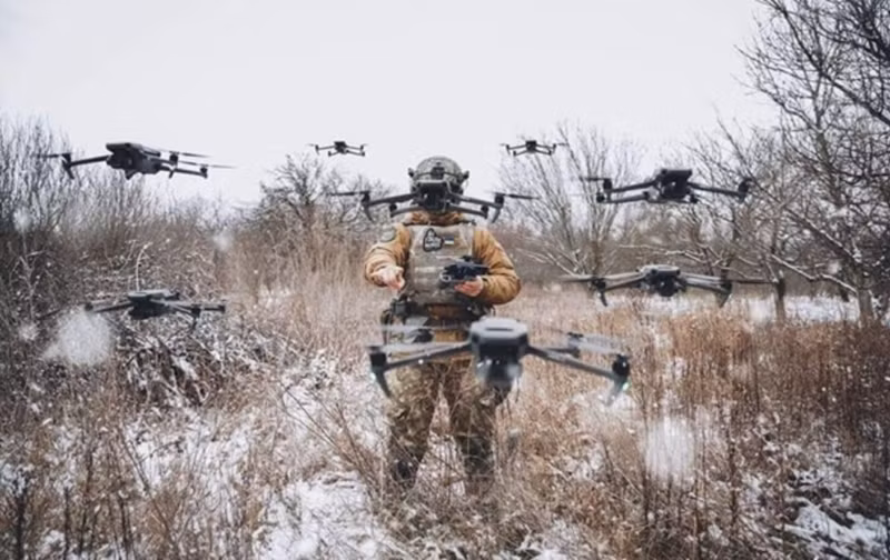 Cuối năm ngoái, quân Nga đã tiếp cận vùng ngoại ô Pokrovsk nhưng vấp phải một bức tường máy bay không người lái (UAV) của Ukraine. Theo CIT, các nguồn tin Nga "cho rằng tốc độ tiến công chậm lại là do mật độ tập trung cao của lực lượng Ukraine, đặc biệt là các đơn vị UAV". Ảnh: Bộ Tổng tham mưu quân đội Ukraine
