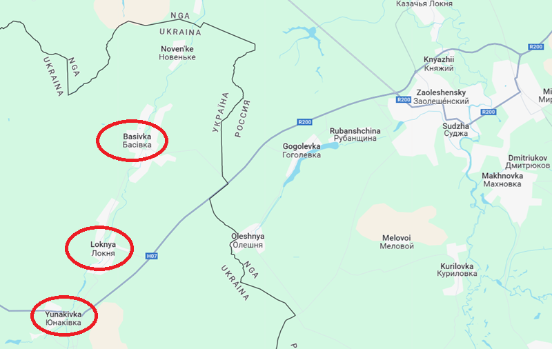 Tại mặt trận phía tây Sumy, sau khi quân Nga đột phá được trận địa của Ukraine ở vùng ngoại ô phía nam Basivka, họ đã bắt đầu tấn công vào Loknya. Theo tờ Military Chronicle cho biết, từ ngày 6/4, quân Nga liên tục điều các nhóm đột kích nhỏ tấn công khu vực ngoại ô phía bắc Lokhnya, mỗi nhóm khoảng bảy đến tám người. Ảnh: Google Maps