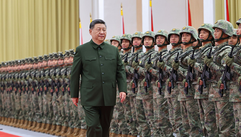 Báo cáo cũng nêu rõ các chuyên gia quân sự tin rằng cơ sở này sẽ bao gồm các boongke kiên cố để bảo vệ các lãnh đạo cấp cao của Trung Quốc trong trường hợp xảy ra chiến tranh quy mô lớn. Việc xây dựng cơ sở này được cho là đã bắt đầu từ giữa năm 2024. Ảnh: Xinhua