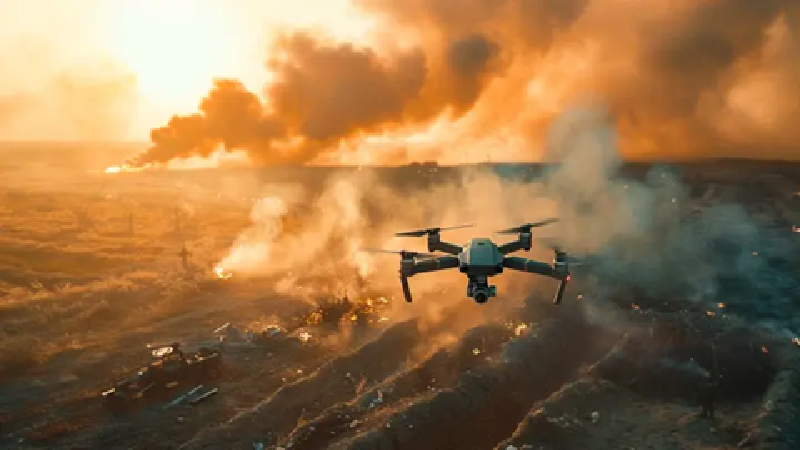 Tổng tư lệnh quân đội Ukraine Oleksandr Syrskyi tuyên bố rằng hơn 1,3 triệu máy bay không người lái đã được triển khai ra tiền tuyến và đây đã trở thành lực lượng chủ chốt ngăn chặn quân đội Nga. Trong đó, nhiều đơn vị UAV tinh nhuệ nhất của Ukraine đã được điều động đến Pokrovsk, biến khu vực này trở thành mặt trận tập trung UAV dày đặc nhất của Ukraine. Ảnh: tsargrad.tv