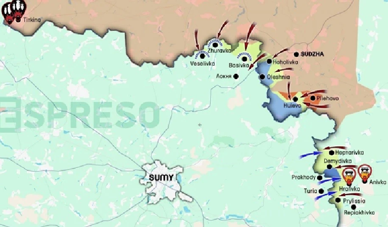 Thành phố này chỉ cách tuyến tiếp xúc thực tế giữa Nga và Ukraine khoảng 25 km, đối với quân đội Ukraine, đây là trung tâm hậu cần then chốt trên hướng chiến lược này, đồng thời cũng là nơi tập kết lực lượng dự bị. Ảnh: Espreso.tv