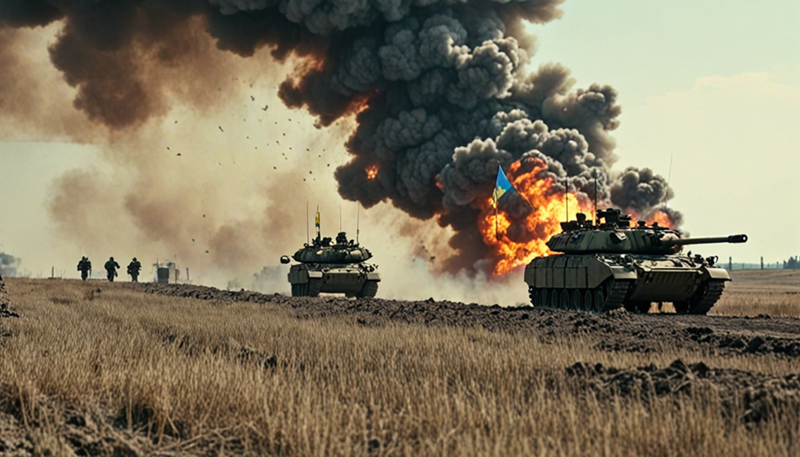 Vòng vây phía tây Kurakhove gần như đã bị san bằng. Vào ngày 15/2, quân đội Nga đã sử dụng khoảng hai tiểu đoàn tăng thiết giáp kết hợp với bộ binh để phát động tổng tấn công, xé nát phòng tuyến của quân Ukraine và tiến vào phía đông nam Ulakly. Ảnh minh họa