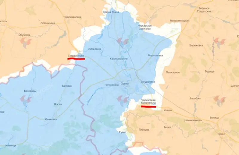 Đồng thời, quân đội Nga cũng tiếp tục tấn công khu vực Sverdlikovo. Mặc dù quân đội Ukraine kháng cự quyết liệt, nhưng lực lượng của Sư đoàn đổ bộ đường không số 106 của Nga vẫn liên tục giành được bước đột phá. Ảnh: Top War