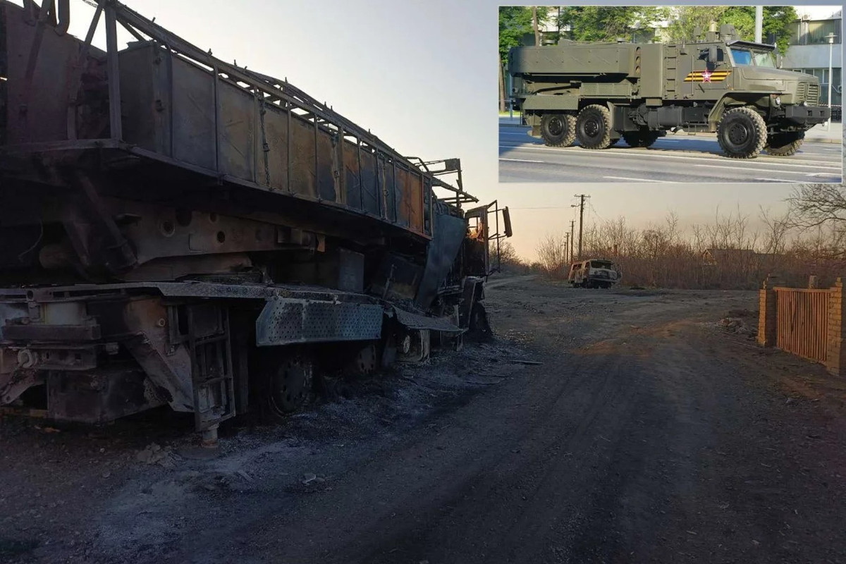 Theo nguồi tin từ Cổng thông tin quân sự và quốc phòng của Ukraine Defense Express, vào ngày 16/2/2025, một hệ thống phun lửa hạng nặng TOS-2 Tosochka của Nga đã bị phá hủy ở Ukraine, các nguồn tin chỉ ra rằng vũ khí này đã bị tấn công và phá huỷ gần Petrovka, Donetsk. Đây là lần đầu tiên phía Nga xác nhận mất vũ khí này. Ảnh Army Recognition