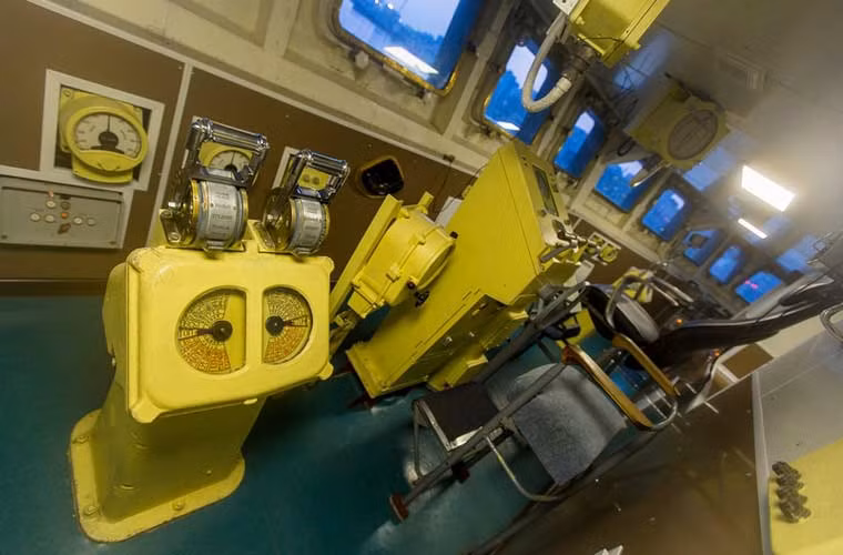 Bên trong phòng chỉ huy tàu khu trục săn ngầm Shaposhnikov.