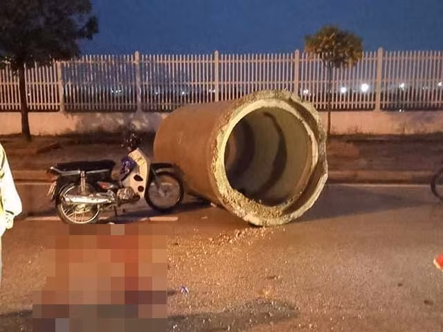 Hiện trường vụ tai nạn.