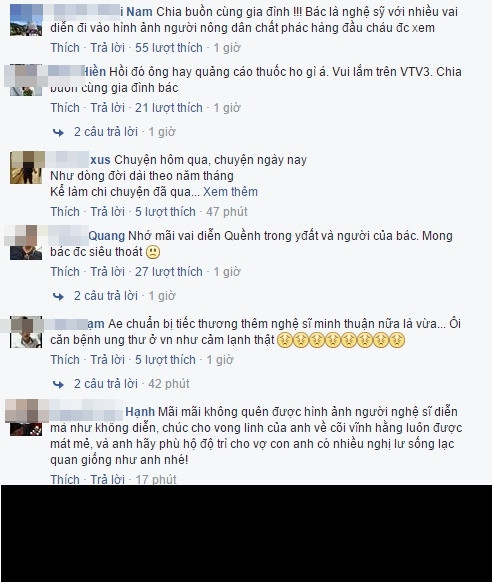 Gần đây, có rất nhiều nghệ sĩ Việt nổi tiếng mắc bệnh ung thư và có người đã không qua khỏi. Điều này khiến khán giả bàng hoàng, tiếc nuối và lo sợ khi các nghệ sĩ thân quen với họ suốt một thời nay đã đều dần khuất núi.