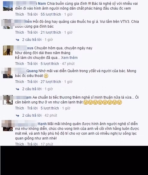 Gần đây, có rất nhiều nghệ sĩ Việt nổi tiếng mắc bệnh ung thư và có người đã không qua khỏi. Điều này khiến khán giả bàng hoàng, tiếc nuối và lo sợ khi các nghệ sĩ thân quen với họ suốt một thời nay đã đều dần khuất núi.