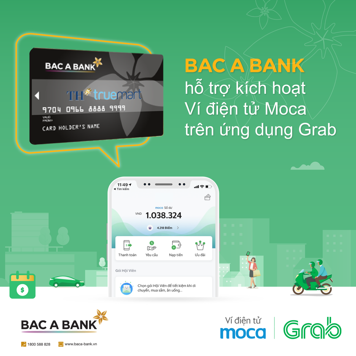 Bac A Bank - Grab: Trai nghiem moi cho khach hang