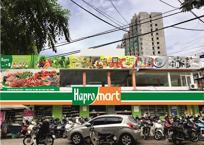 Sieu thi Hapromart Thanh Cong sap co dien mao moi
