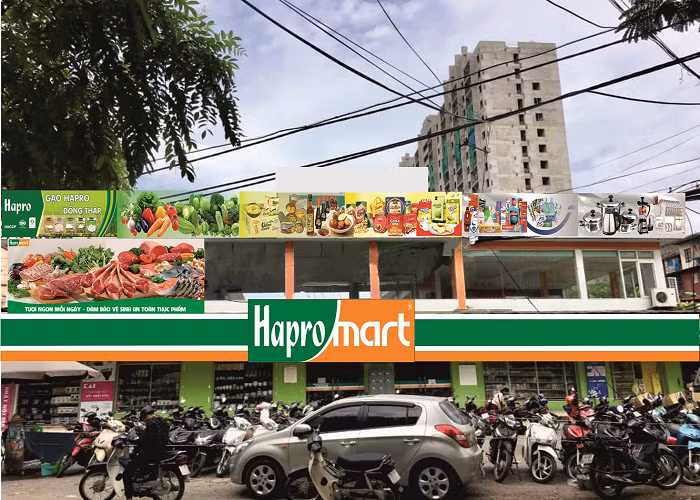 Sieu thi Hapromart Thanh Cong sap co dien mao moi