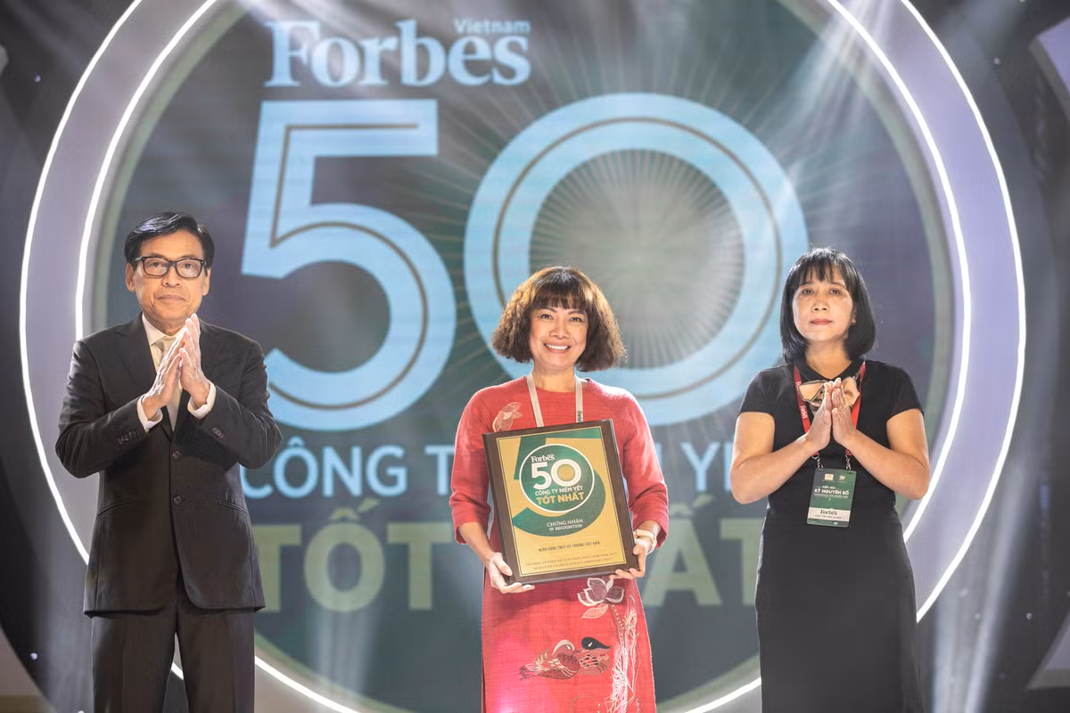 Forbes: Vinh danh Techcombank top 50 cong ty niem yet tot nhat Viet Nam