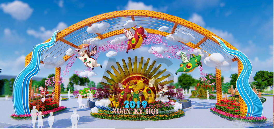 “Dep rung roi” le hoi hoa xuan lon nhat Mien Bac tai Sun World Halong Complex