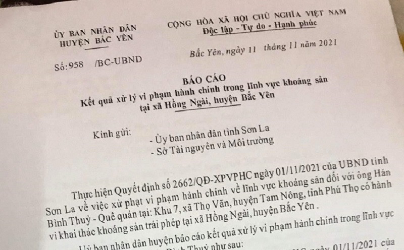 Khai thac Talc trai phep o Son La: Luong khoang san trong nui boc hoi di dau?