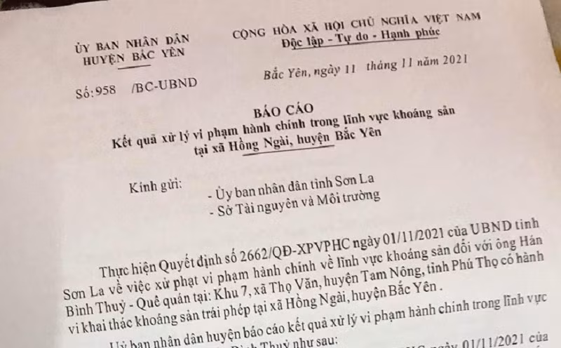 Khai thac Talc trai phep o Son La: Luong khoang san trong nui boc hoi di dau?