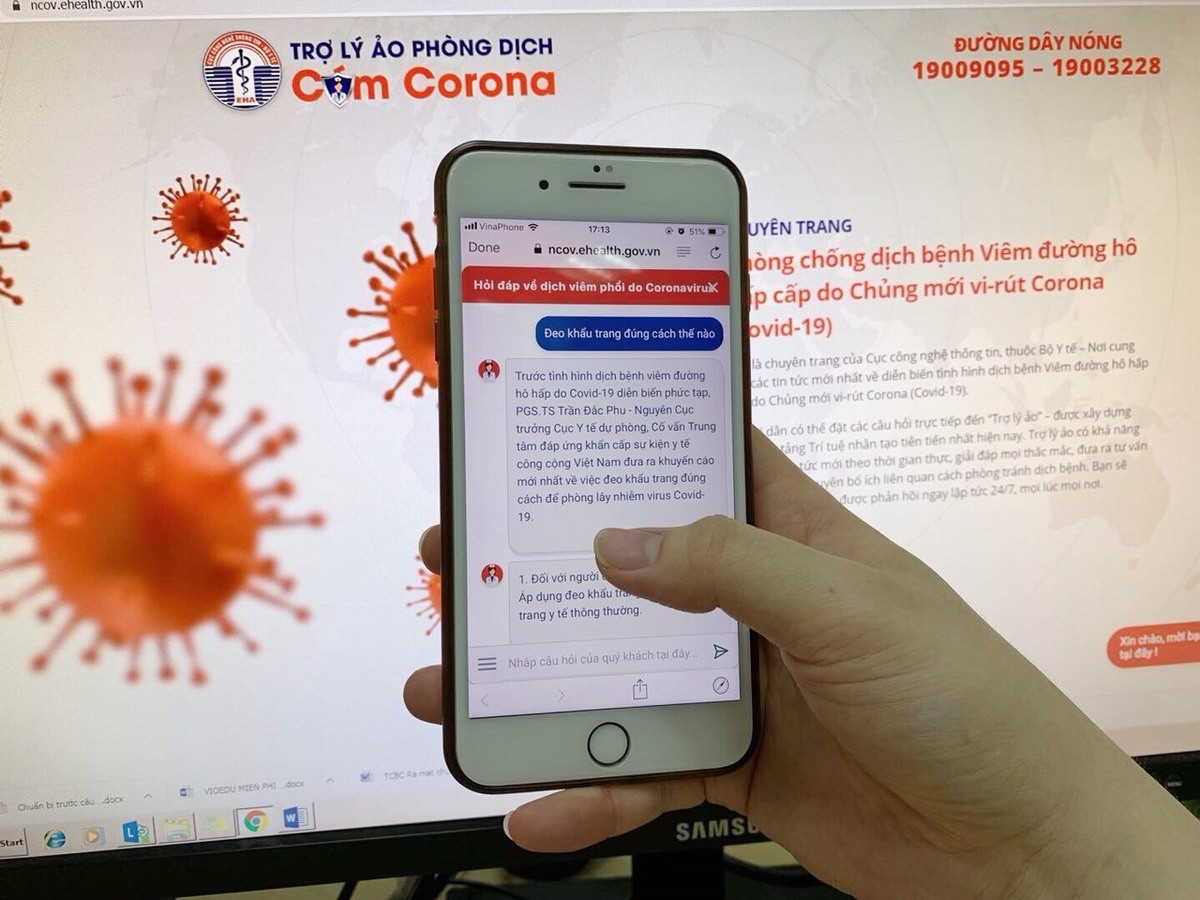 Bo Y te ra mat tro ly ao Chatbox hoi dap ve Covid-19