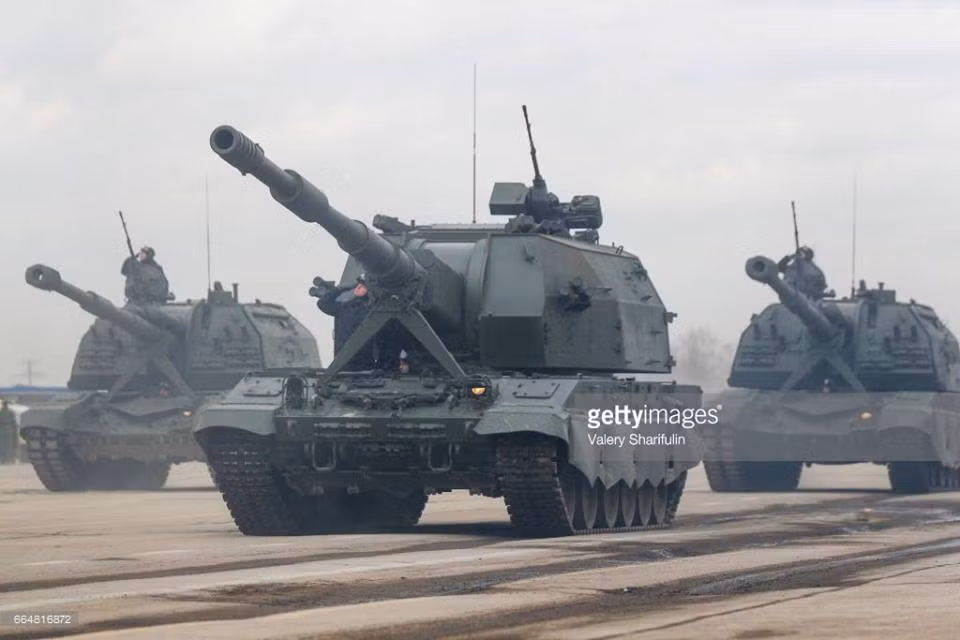 Pháo tự hành 2S35 Koalitsiya-SV. Nguồn ảnh: Valery Sharifulin