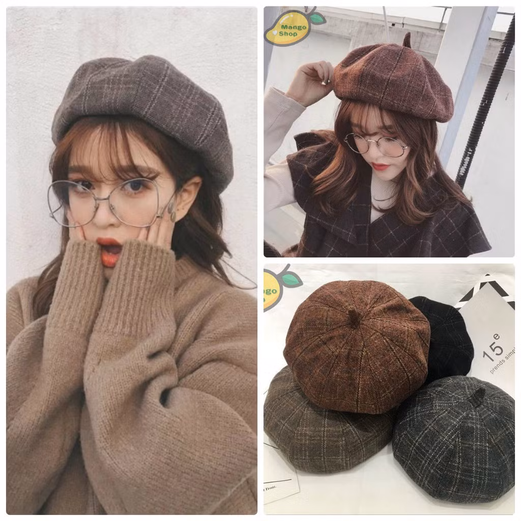 Tết này, bạn hãy sắm ngay cho mình một chiếc mũ nồi - món phụ kiện quen thuộc của nhiều tín đồ thời trang trong những năm gần đây. Ảnh: shopee.