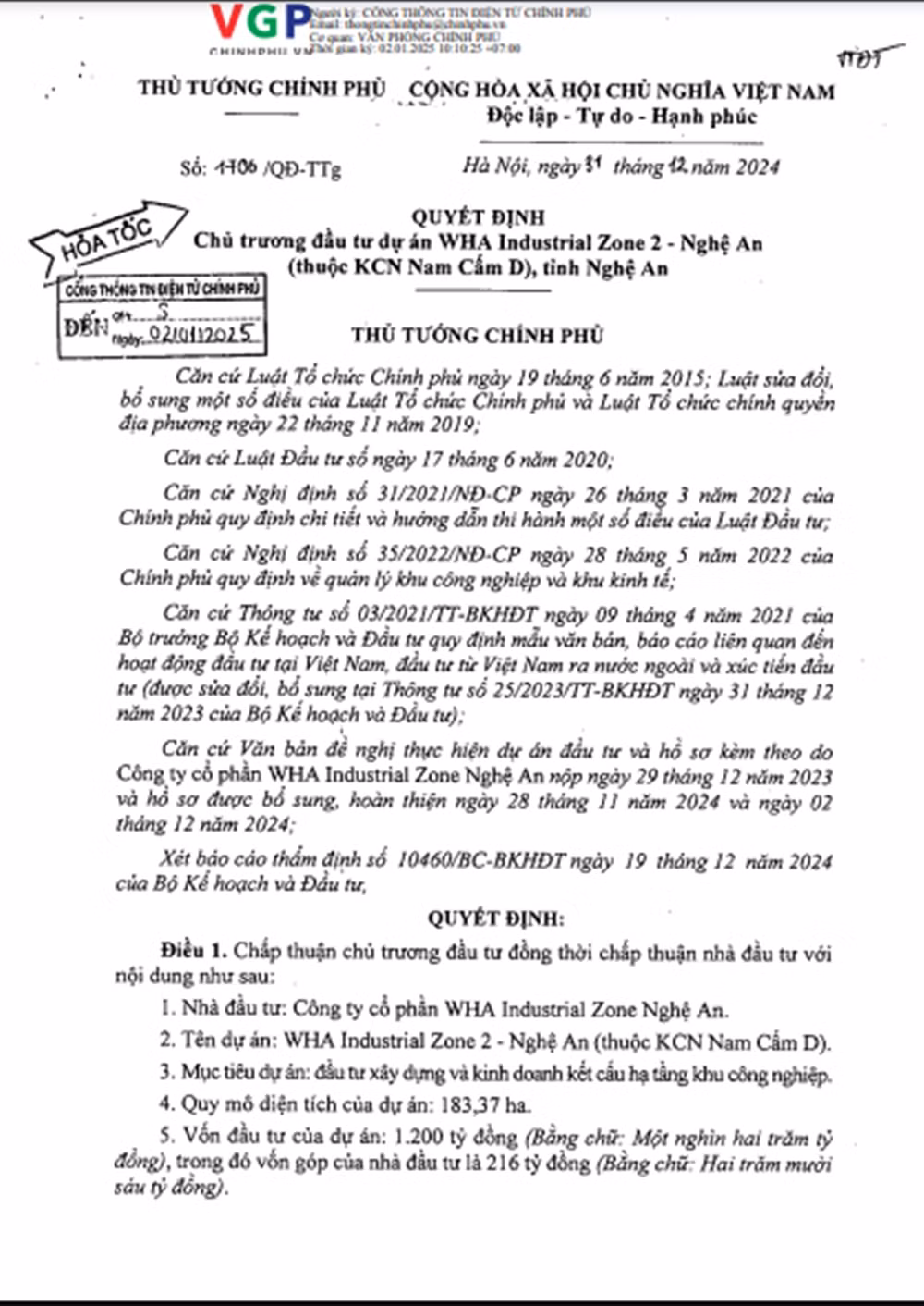 Biết gì về chủ dự án WHA Industrial Zone 2 diện tích 183 ha? Biet gi ve chu du an WHA Industrial Zone 2 dien tich 183 ha?