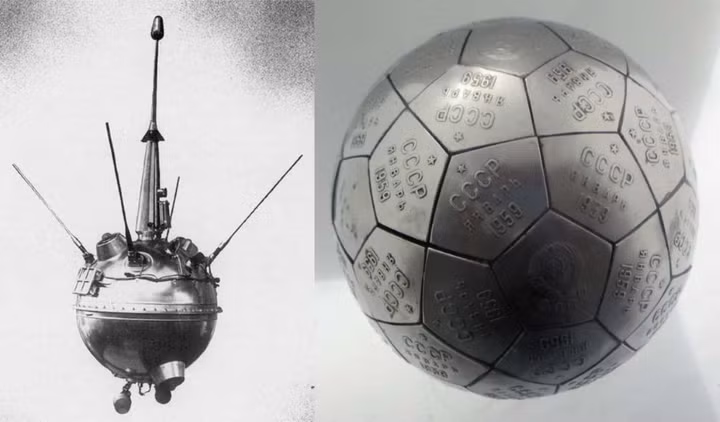 Luna 2 là con tàu không gian đầu tiên đặt chân lên Mặt Trăng. Tàu thăm dò này được Liên Xô phóng ngày 12/9/1959 với tốc độ đạt được khoảng gần 10.500 km/h.