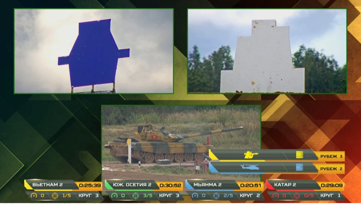 Ở vòng đua thứ ba, các VĐV Việt Nam đã sử dụng súng máy PKT để tiêu diệt 1 mục tiêu số 9 trên khoảng cách 600-800m.