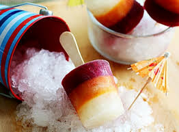 Kem trái cây nhãn lựu xoài.