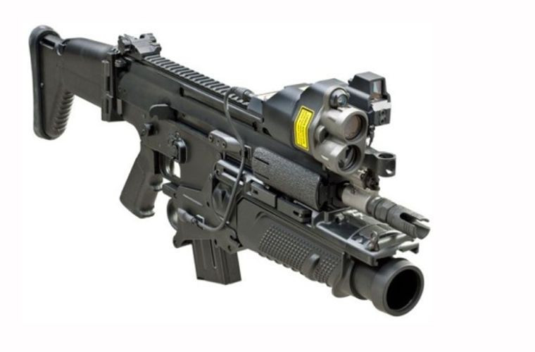 Phiên bản FN SCAR-L, dài 850mm, 620mm với báng gập, nòng súng dài 355mm tiêu chuẩn S, 254mm cho biến thể CQC, 457mm biến thể LB. Trọng lượng từ 3,0kg đến 3,29kg, tầm bắn từ 400m-600m. Biến thể này sử dụng hộp tiếp đạn tiêu chuẩn NATO 5.56x45mm 30 viên, sơ tốc đầu nòng 870 mét/giây, tốc độ bắn 600 phát/phút.