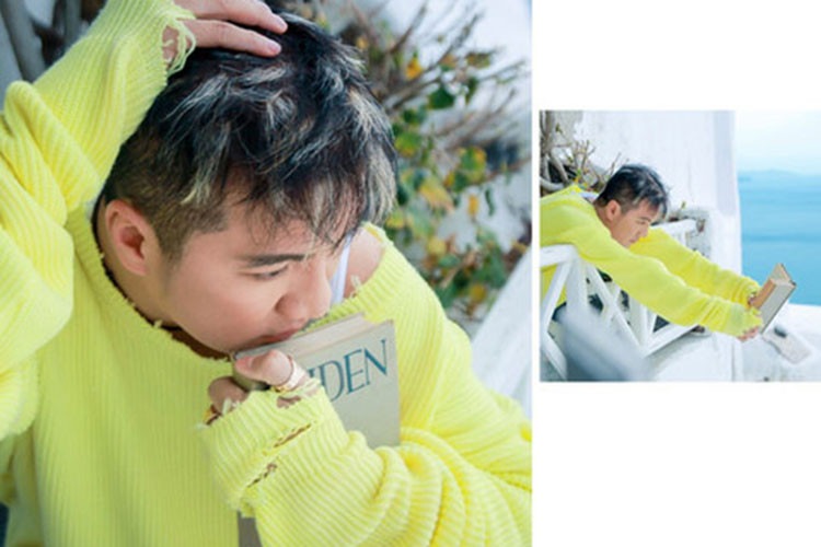 Trong bộ ảnh, Đàm Vĩnh Hưng diện trang phục hàng hiệu sắm tại Santorini. Ảnh: Congantphcm