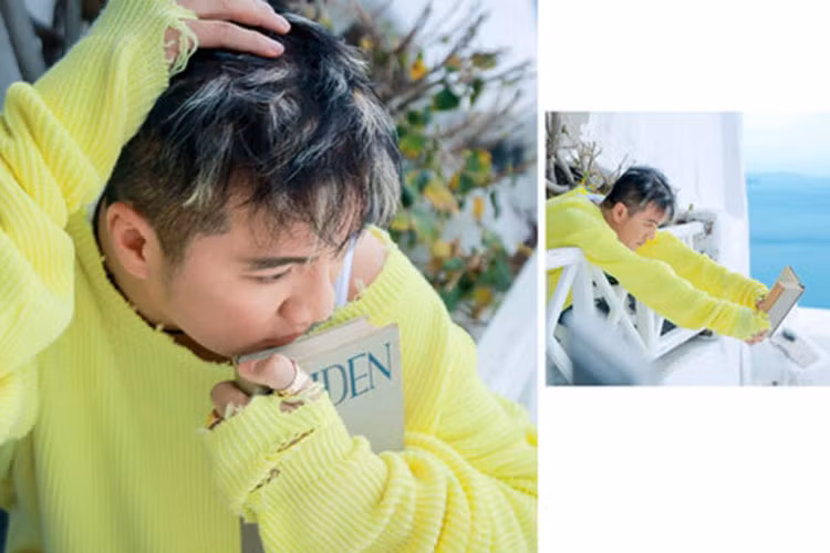 Trong bộ ảnh, Đàm Vĩnh Hưng diện trang phục hàng hiệu sắm tại Santorini. Ảnh: Congantphcm