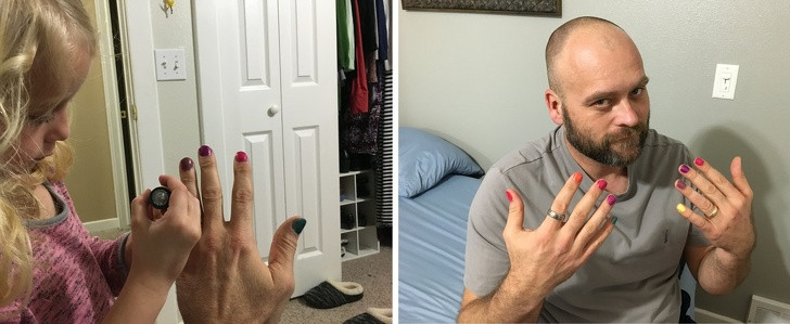 Brady vui vẻ chơi cùng con gái…