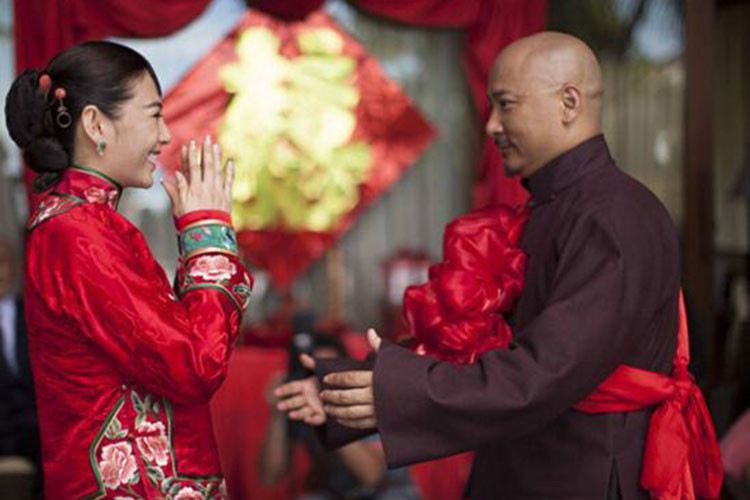 Tháng 4/2013, nữ diễn viên phim “Mỹ nhân ngư” làm đám cưới lãng mạn tại Maldives. Ảnh: Sohu