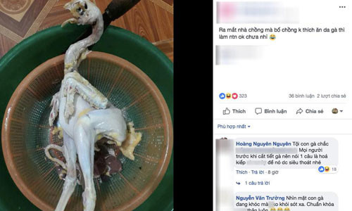 Vi bo chong khong thich an da ga, nang dau vat long ga 