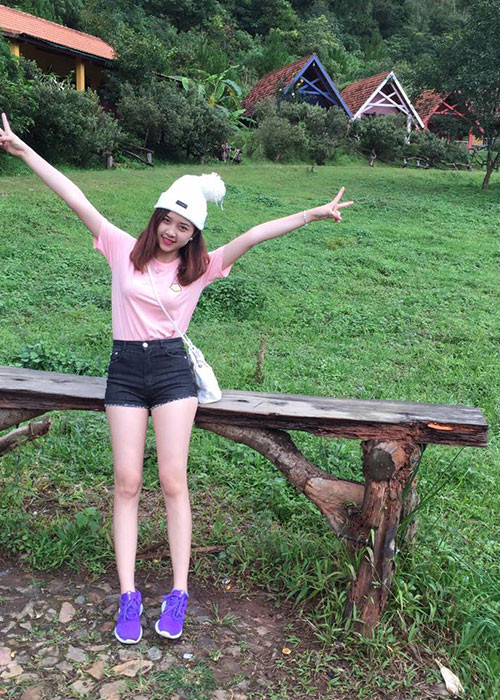 Thúy An giờ đây thành thiếu nữ xinh đẹp. Ảnh: FBNV