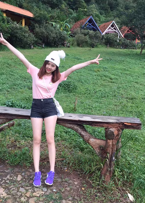 Thúy An giờ đây thành thiếu nữ xinh đẹp. Ảnh: FBNV