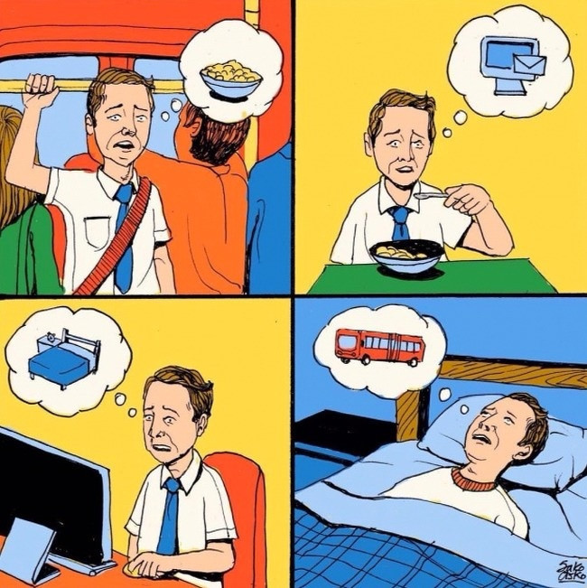 Sống trong quá khứ hoặc luôn mơ về tương lai. Bạn cho rằng "mọi thứ đã qua luôn tốt đẹp hơn hiện tại" và cuộn mình vào những kỷ niệm. Hoặc, ngược lại, bạn nghĩ "ngày mai có thể sẽ tốt hơn chăng" và luôn đợi chờ hôm nay qua đi. Điều này kéo dài hàng tuần, hàng tháng, thậm chí nhiều năm, khiến chúng ta quên đi cuộc sống hiện tại. Những hoài niệm hay mơ ước quá nhiều là biểu hiện rõ ràng nhưng không bao giờ là giải pháp để thoát khỏi một cuộc sống bế tắc. Ảnh: Sako-Asko.