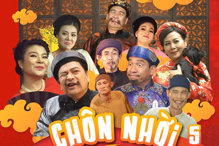 Hài Tết dân gian của đạo diễn Phạm Đông Hồng khi ra mắt được đông đảo khán giả đón nhận. Phải kể đến các tác phẩm như "Thầy rởm", "Người ngựa ngựa người", "Trẻ con không ăn thịt chó", "Kẻ cắp gặp bà già", "Chôn nhời"...Ảnh: FBNV