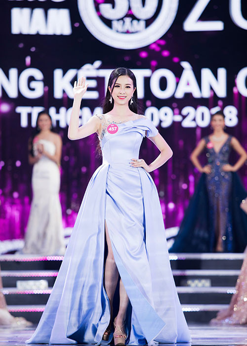 Á hậu Thúy An cao 1m68, sở hữu số đo ba vòng 83 - 65 - 89. Ảnh: BTC