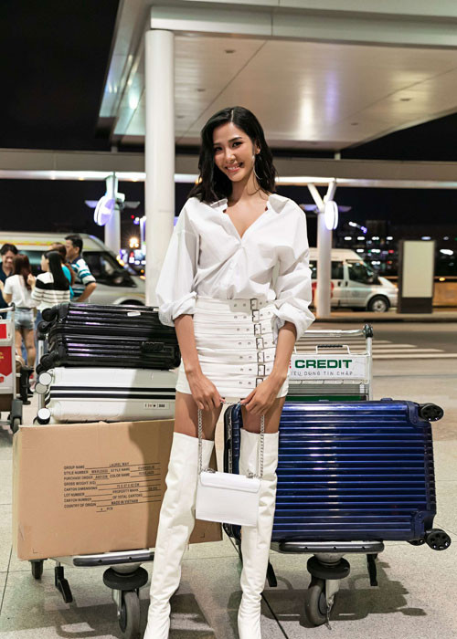 Chuyến đi Mỹ như món quà mà cô tặng cho bản thân sau gần một năm đăng quang Á hậu 1 cuộc thi Hoa hậu Hoàn vũ Việt Nam 2018.