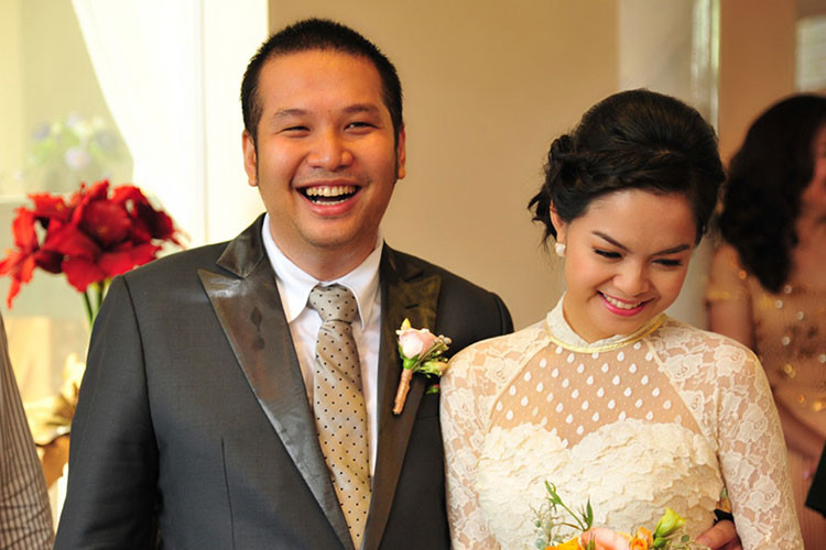 Bí mật yêu nhau nên cặp đôi khiến nhiều người ngỡ ngàng khi làm đám cưới vào năm 2012. Ảnh: Giaoducvietnam