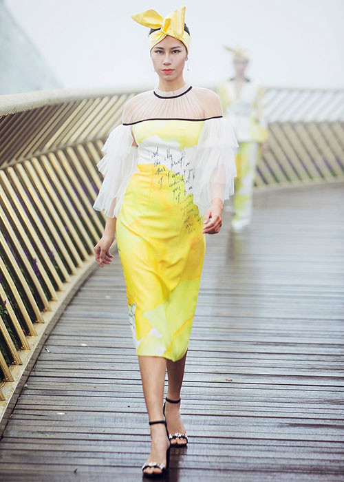 Bộ sưu tập "Bức thư tình trên mây" của Lê Ngọc Lâm được giới thiệu vào tháng 7/2018.