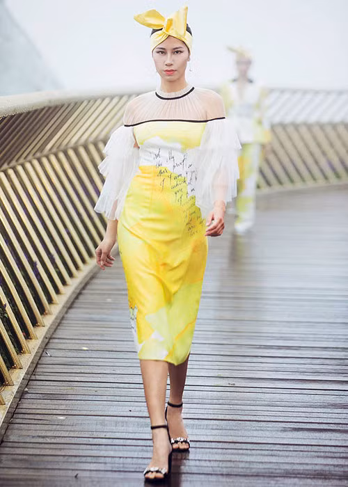 Bộ sưu tập "Bức thư tình trên mây" của Lê Ngọc Lâm được giới thiệu vào tháng 7/2018.