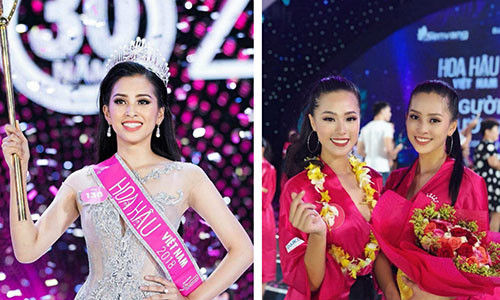 Hoa hau Tran Tieu Vy duoc trang tin xu Han tan duong nhan sac