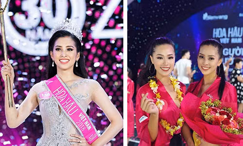 Hoa hau Tran Tieu Vy duoc trang tin xu Han tan duong nhan sac