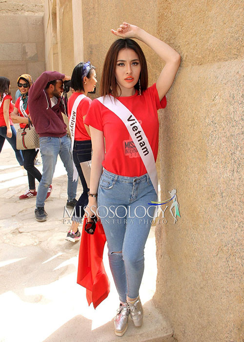 Cuộc thi nhan sắc quốc tế mà Thư Dung tham gia được tổ chức tại Ai Cập.
