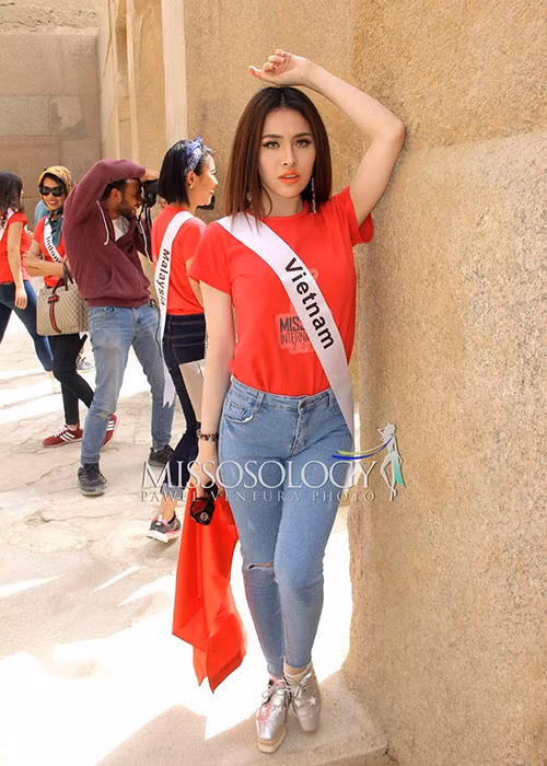 Cuộc thi nhan sắc quốc tế mà Thư Dung tham gia được tổ chức tại Ai Cập.