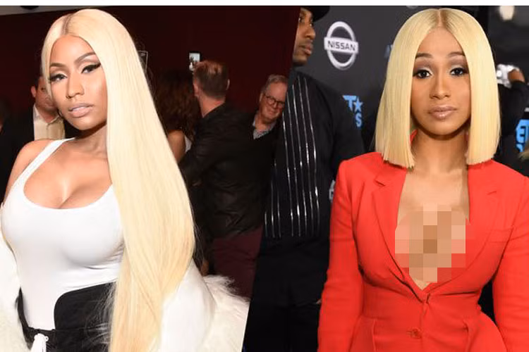Cardi sinh năm 1992, kém Nicki đến 10 tuổi. Tháng 7 vừa qua, Cardi hạ sinh con gái đầu lòng. Ảnh: harpersbazaar