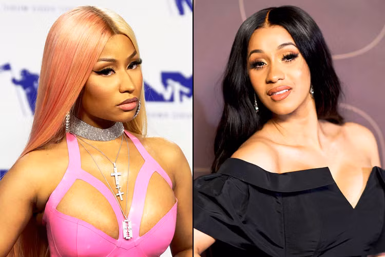 Hơn Cardi 10 tuổi, Nicki trẻ trung, gợi cảm không kém cạnh đàn em. Ảnh: usmagazine
